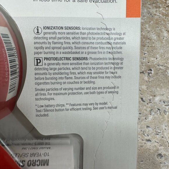 2X First Alert Micro Smoke Alarm Detector Premium Early Warning 10 Year Battery - Picture 11 of 12